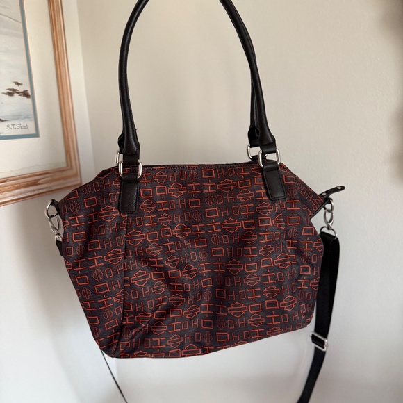 Harley Davidson Crossbody bag orange and black - Picture 5 of 15